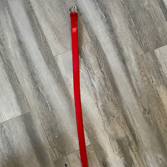 SF real leather classic red belt main image 4